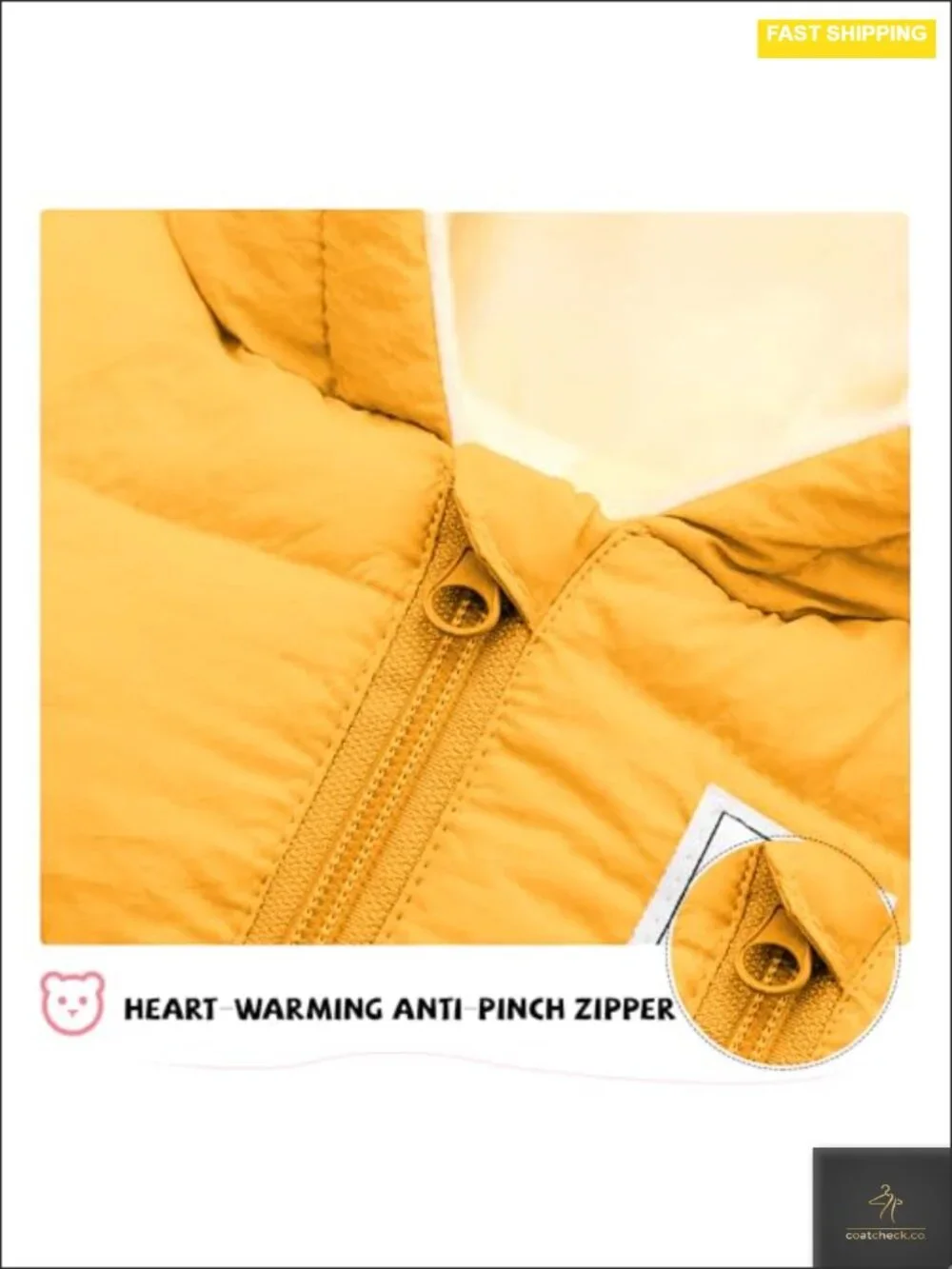 Baby Winter Snowsuit Hooded Zip Jumpsuit Warm Toddler Coat
